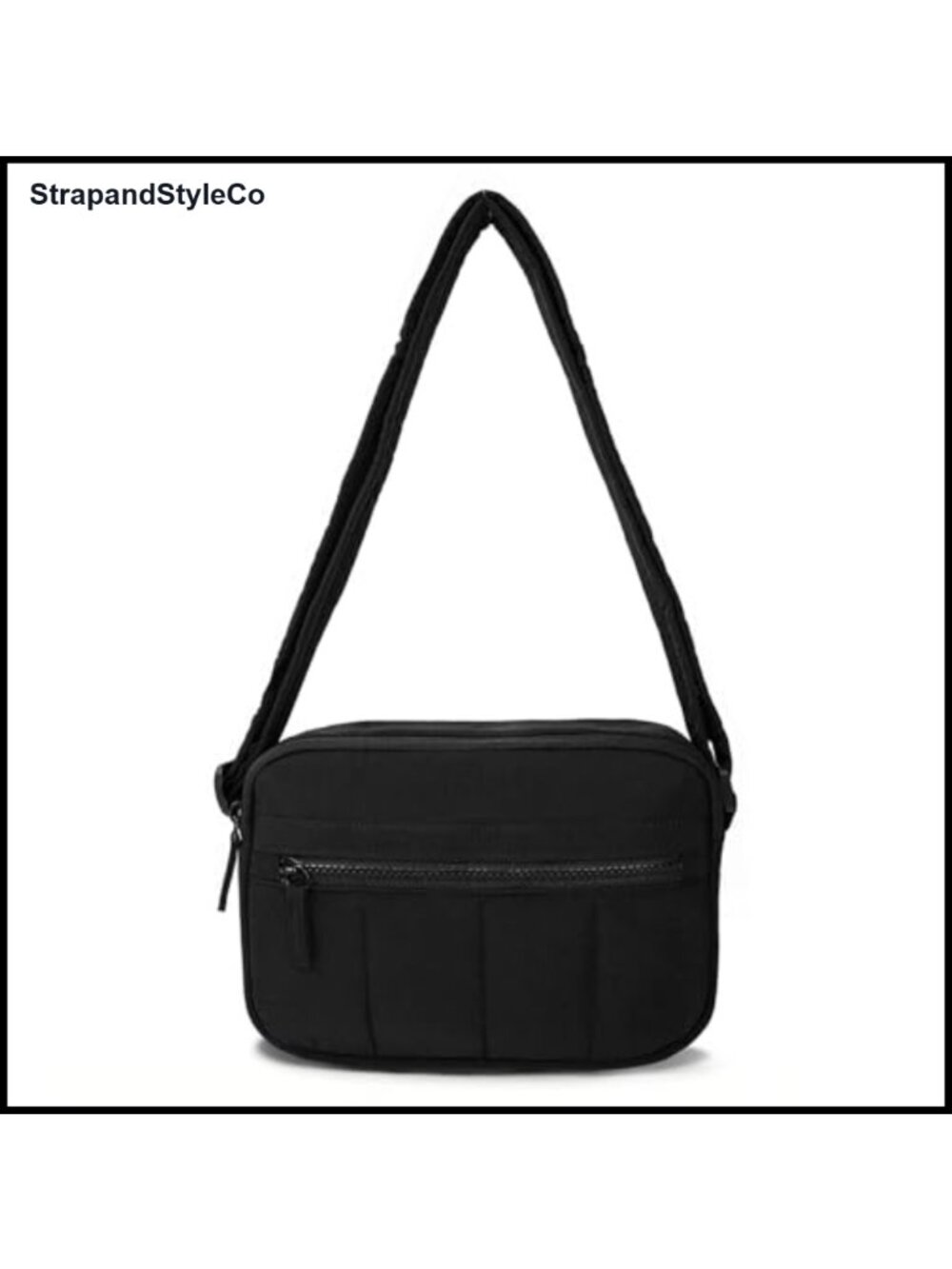 Quilted Puffy Nylon Crossbody Bag RFID Blocking Mini Travel Purse